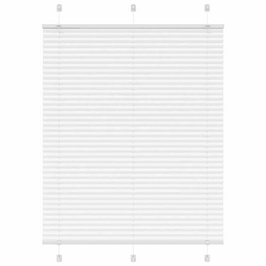 Vidaxl plissé rolgordijn 110x150 cm stofbreedte 109,4cm polyester wit