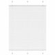 Vidaxl plissé rolgordijn 110x150 cm stofbreedte 109,4cm polyester wit
