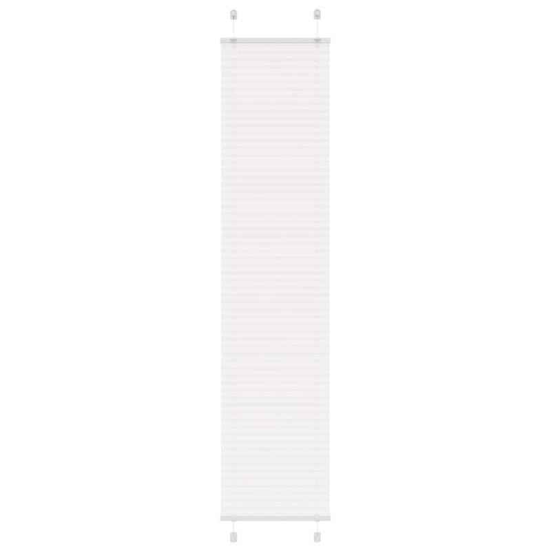 Afbeelding laden in galerijviewer, Vidaxl plissé rolgordijn 50x200 cm stofbreedte 49,4 cm polyester wit
