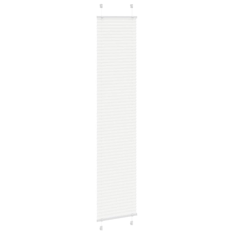 Afbeelding laden in galerijviewer, Vidaxl plissé rolgordijn 50x200 cm stofbreedte 49,4 cm polyester wit
