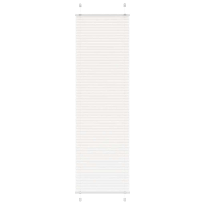 Afbeelding laden in galerijviewer, Vidaxl plissé rolgordijn 60x200 cm stofbreedte 59,4 cm polyester wit

