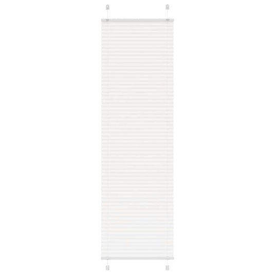 Vidaxl plissé rolgordijn 60x200 cm stofbreedte 59,4 cm polyester wit