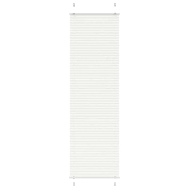 Afbeelding laden in galerijviewer, Vidaxl plissé rolgordijn 65x200 cm stofbreedte 64,4 cm polyester wit

