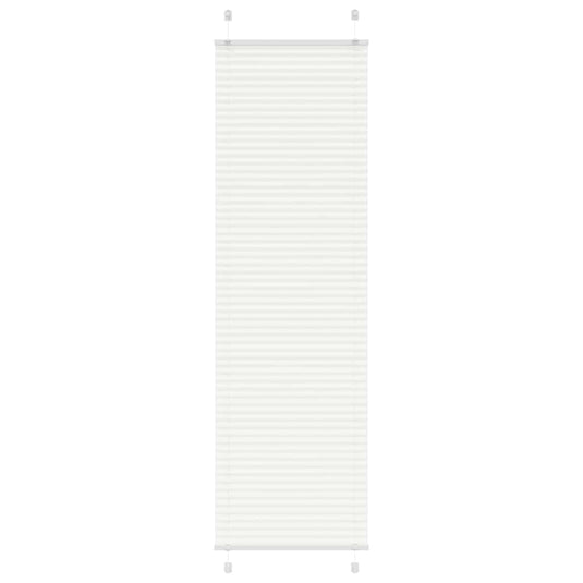 Vidaxl plissé rolgordijn 65x200 cm stofbreedte 64,4 cm polyester wit