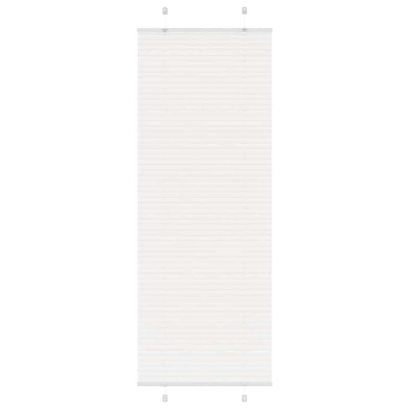 Afbeelding laden in galerijviewer, Vidaxl plissé rolgordijn 70x200 cm stofbreedte 69,4 cm polyester wit
