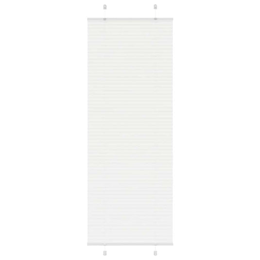 Vidaxl plissé rolgordijn 75x200 cm stofbreedte 74,4 cm polyester wit