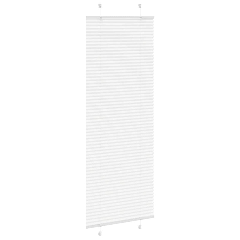 Afbeelding laden in galerijviewer, Vidaxl plissé rolgordijn 75x200 cm stofbreedte 74,4 cm polyester wit
