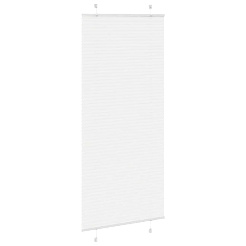Afbeelding laden in galerijviewer, Vidaxl plissé rolgordijn 95x200 cm stofbreedte 94,4 cm polyester wit
