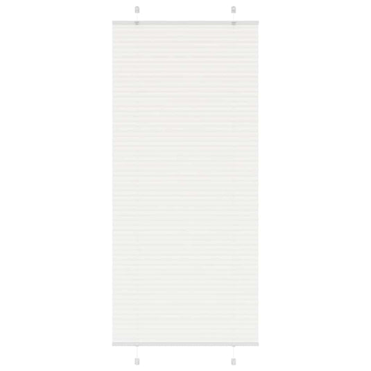 Vidaxl plissé rolgordijn 100x200 cm stofbreedte 99,4cm polyester wit