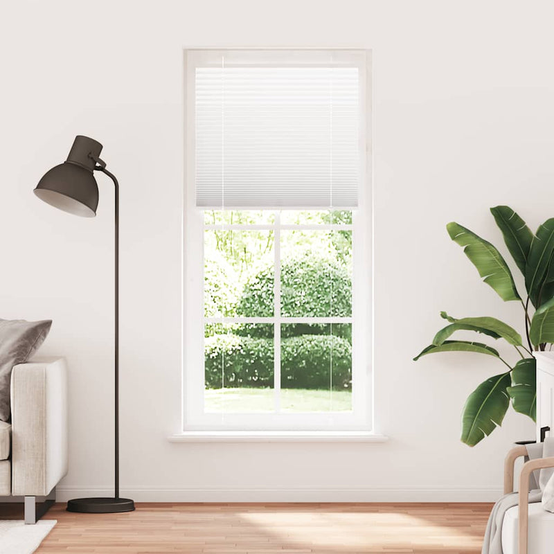 Afbeelding laden in galerijviewer, Vidaxl plissé rolgordijn 100x200 cm stofbreedte 99,4cm polyester wit
