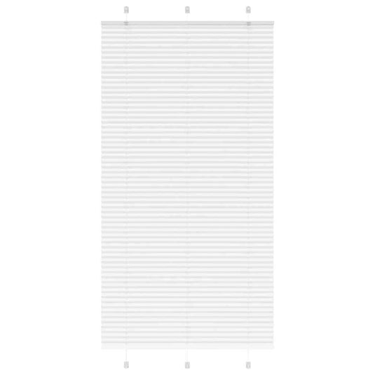 Vidaxl plissé rolgordijn 110x200 cm stofbreedte 109,4cm polyester wit