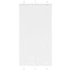 Vidaxl plissé rolgordijn 110x200 cm stofbreedte 109,4cm polyester wit