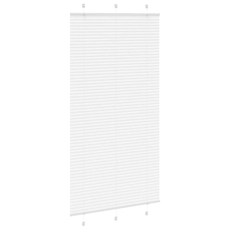 Afbeelding laden in galerijviewer, Vidaxl plissé rolgordijn 110x200 cm stofbreedte 109,4cm polyester wit
