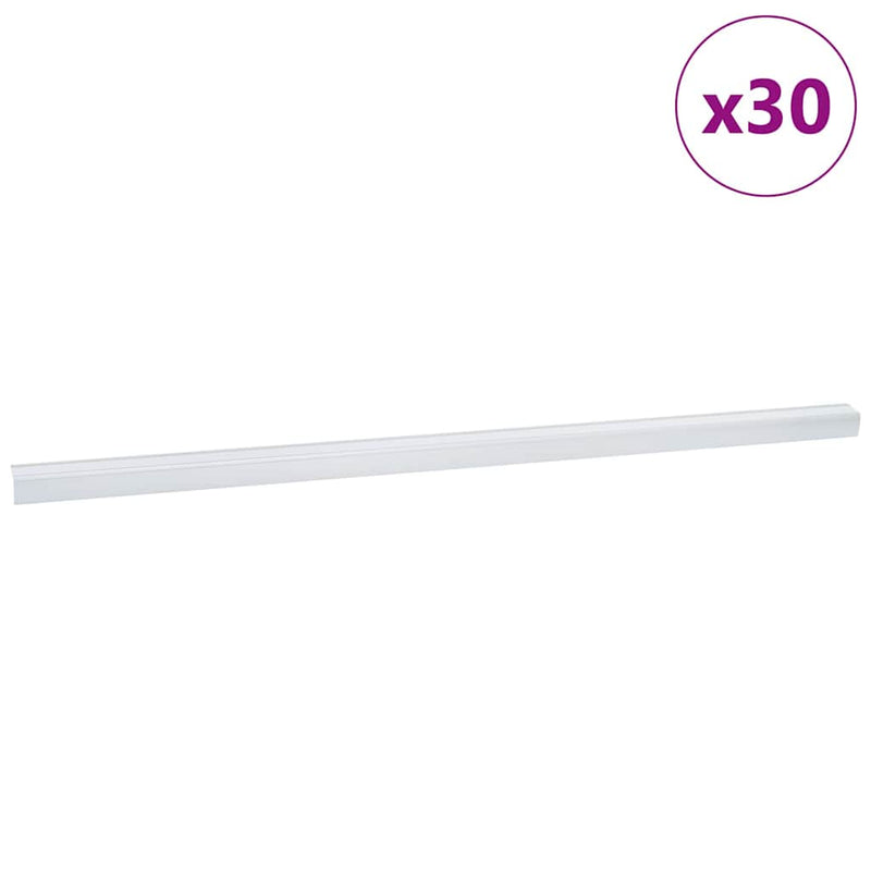 Afbeelding laden in galerijviewer, Vidaxl trapprofielen 30 pcs zilver 67 cm aluminium
