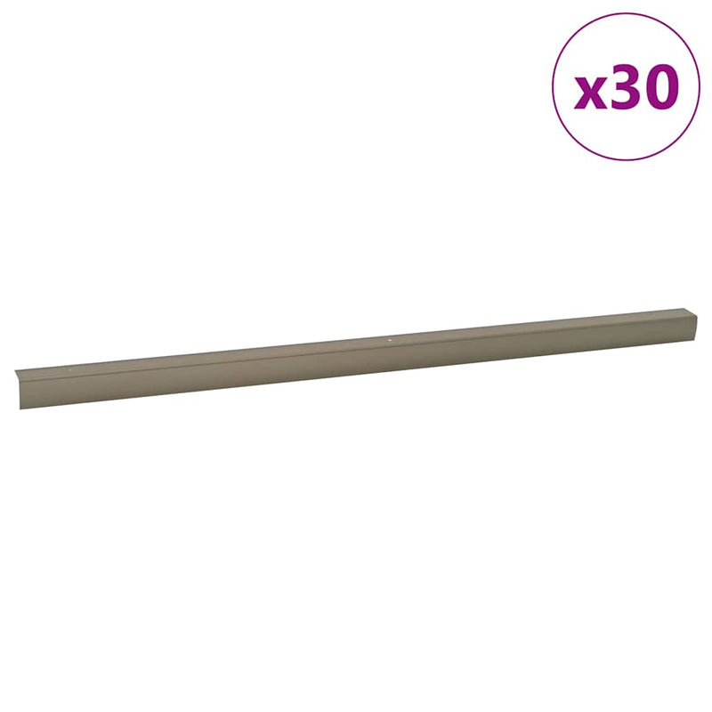 Afbeelding laden in galerijviewer, Vidaxl trapprofielen 30 pcs champagne 67 x 3 x 2 cm aluminium
