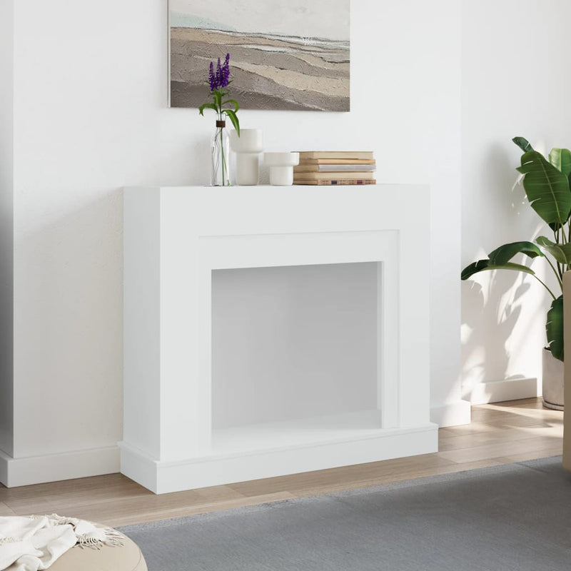 Afbeelding laden in galerijviewer, Vidaxl haardombouw 100x30x87,5 cm bewerkt hout wit
