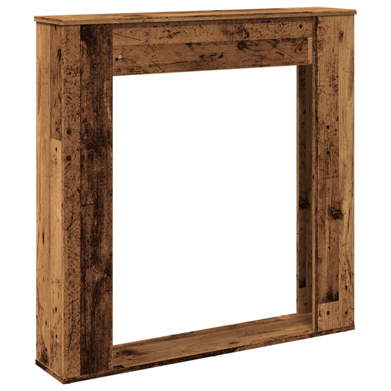 Afbeelding laden in galerijviewer, Vidaxl haardombouw 100x20x100 cm bewerkt hout oud houtkleurig
