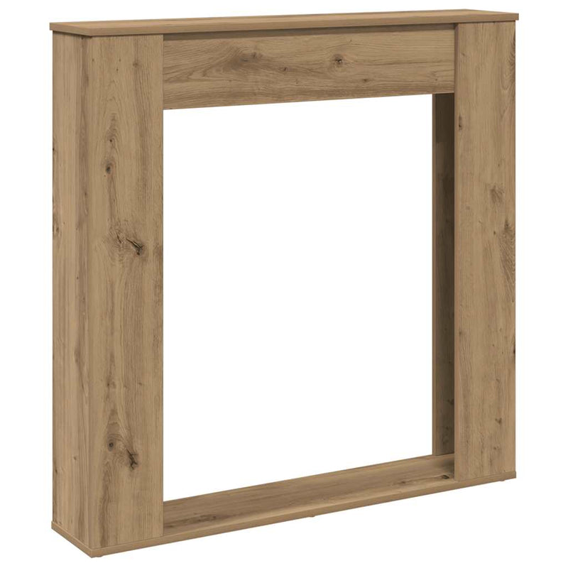 Afbeelding laden in galerijviewer, Vidaxl haardombouw 100x20x100 cm bewerkt hout artisanaal eikenkleurig

