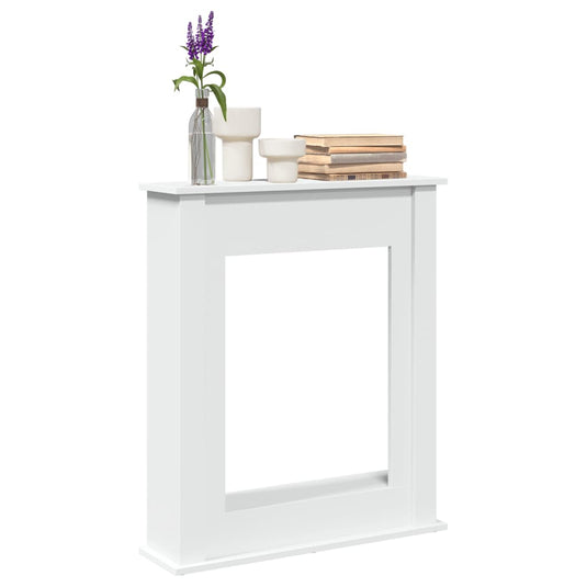 Vidaxl haardombouw 75x20x87,5 cm bewerkt hout wit