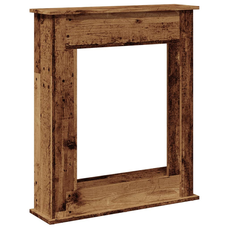 Afbeelding laden in galerijviewer, Vidaxl haardombouw 75x20x87,5 cm bewerkt hout oud houtkleurig
