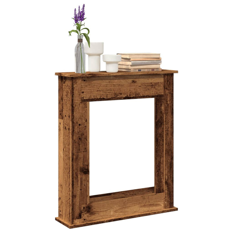 Afbeelding laden in galerijviewer, Vidaxl haardombouw 75x20x87,5 cm bewerkt hout oud houtkleurig
