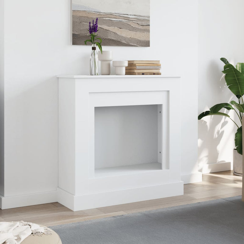 Afbeelding laden in galerijviewer, Vidaxl haardombouw 90x30x90 cm bewerkt hout wit
