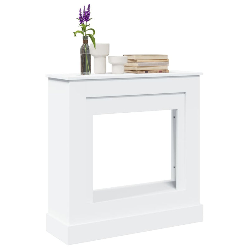 Afbeelding laden in galerijviewer, Vidaxl haardombouw 90x30x90 cm bewerkt hout wit
