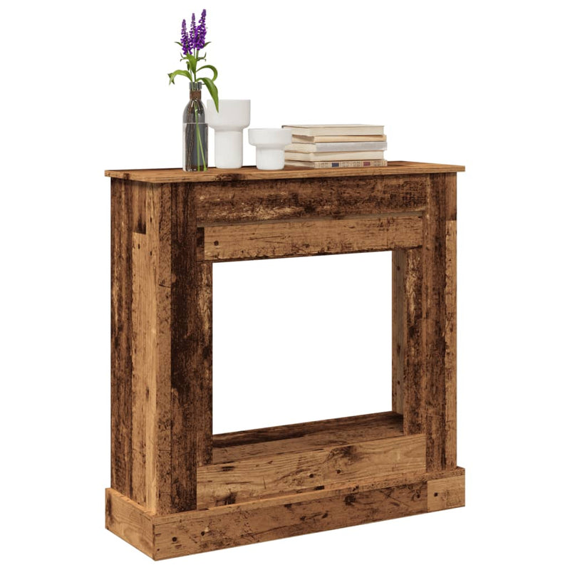 Afbeelding laden in galerijviewer, Vidaxl haardombouw 90x30x90 cm bewerkt hout oud houtkleurig
