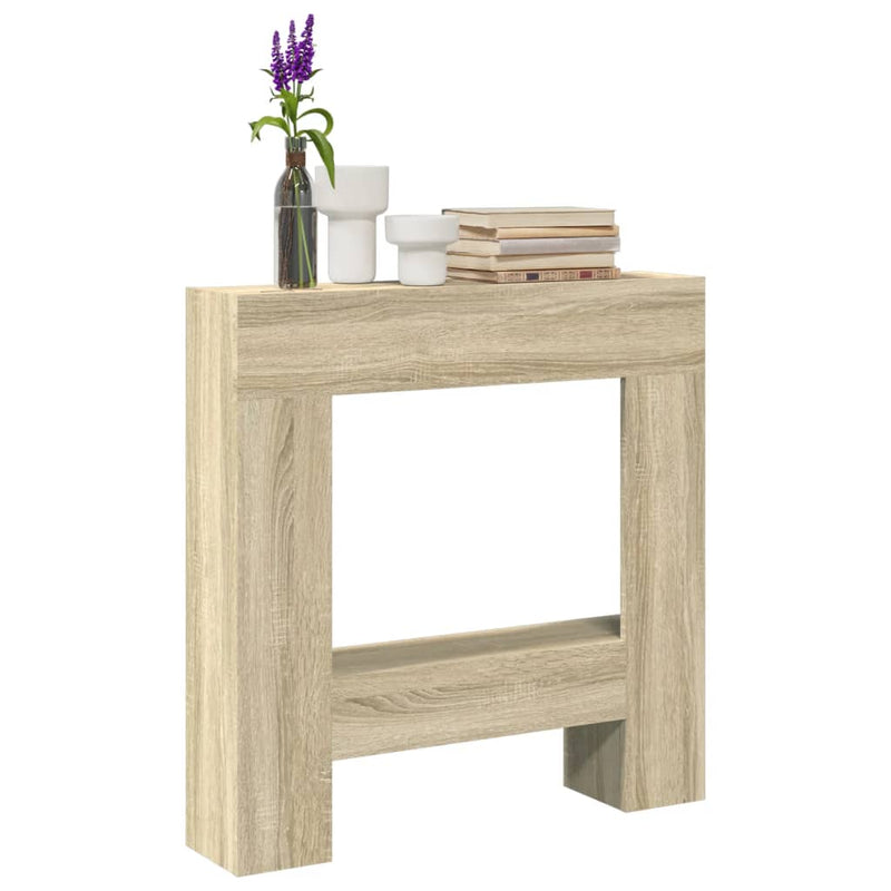 Afbeelding laden in galerijviewer, Vidaxl haardombouw 81x18x82 cm bewerkt hout sonoma eikenkleurig
