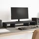 Vidaxl monitorstandaard verstelbaar 80x24x10,5 cm bewerkt hout zwart