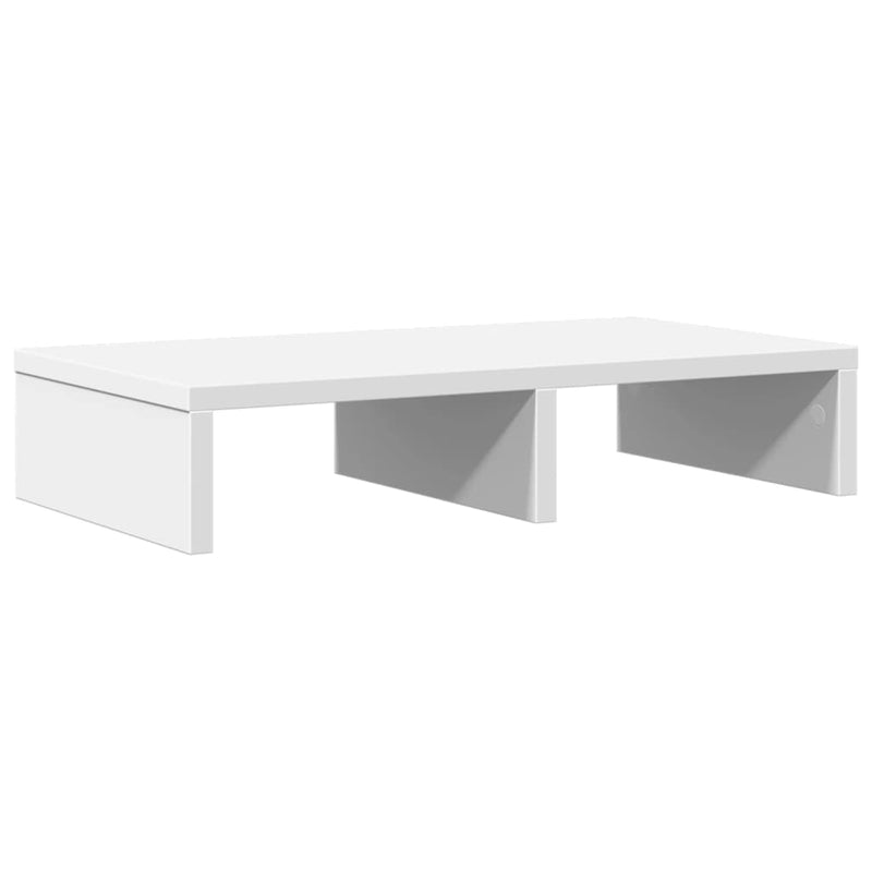 Afbeelding laden in galerijviewer, Vidaxl monitorstandaard 50x27x10 cm bewerkt hout wit
