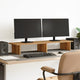 Vidaxl monitorstandaard 100x27x15 cm bewerkt hout artisanaal eiken
