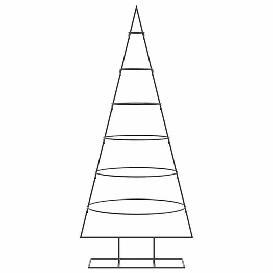 Vidaxl kerstdecoratie kerstboom 150 cm metaal zwart