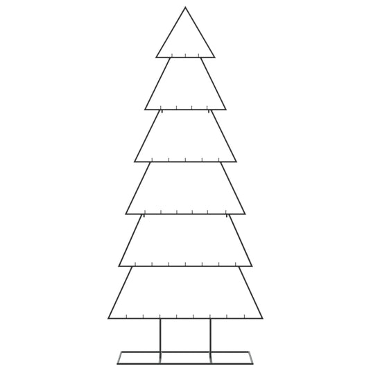 Vidaxl kerstdecoratie kerstboom 180 cm metaal zwart