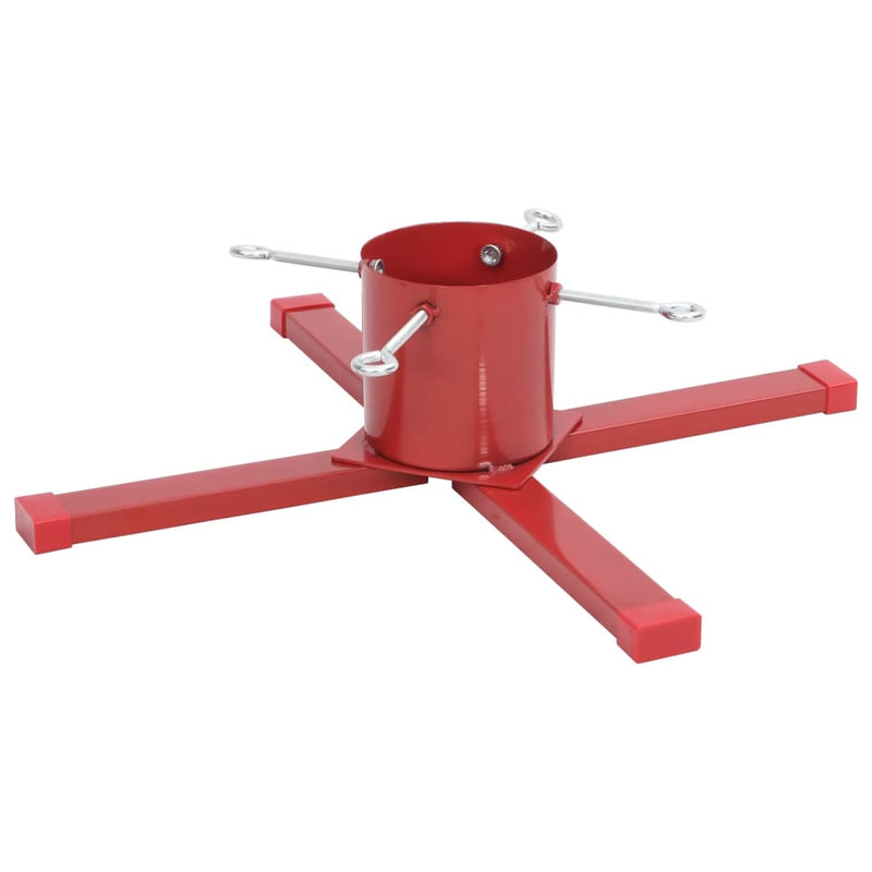 Afbeelding laden in galerijviewer, Vidaxl kerstboomstandaard 61x61x15,5 cm rood
