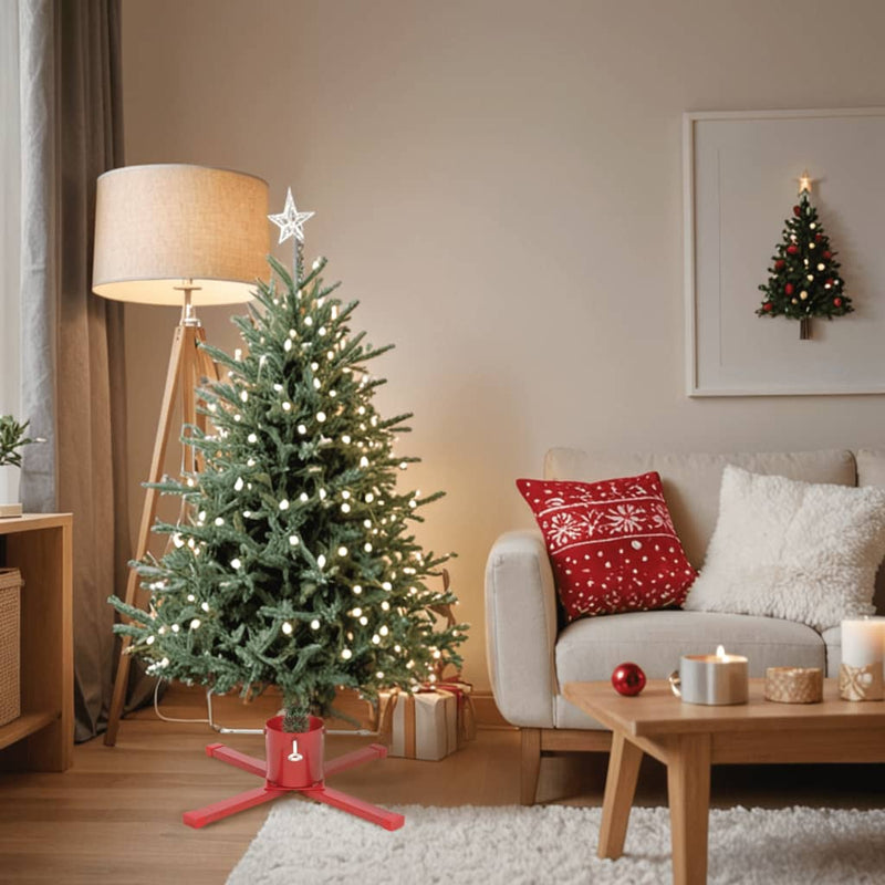 Afbeelding laden in galerijviewer, Vidaxl kerstboomstandaard 61x61x15,5 cm rood
