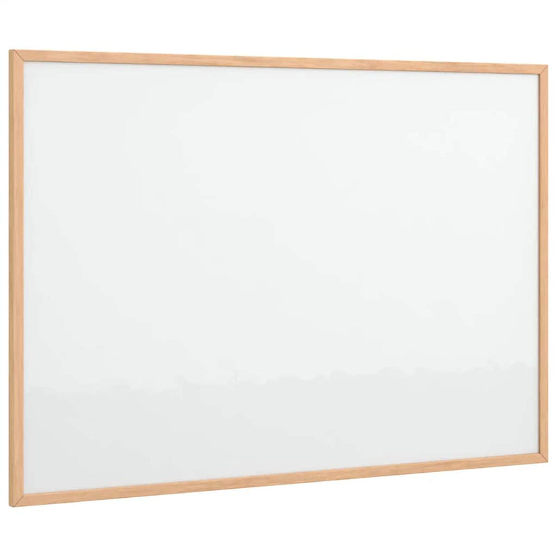 Afbeelding laden in galerijviewer, Vidaxl magnetisch whiteboard met massief grenenhouten frame 80x55 cm

