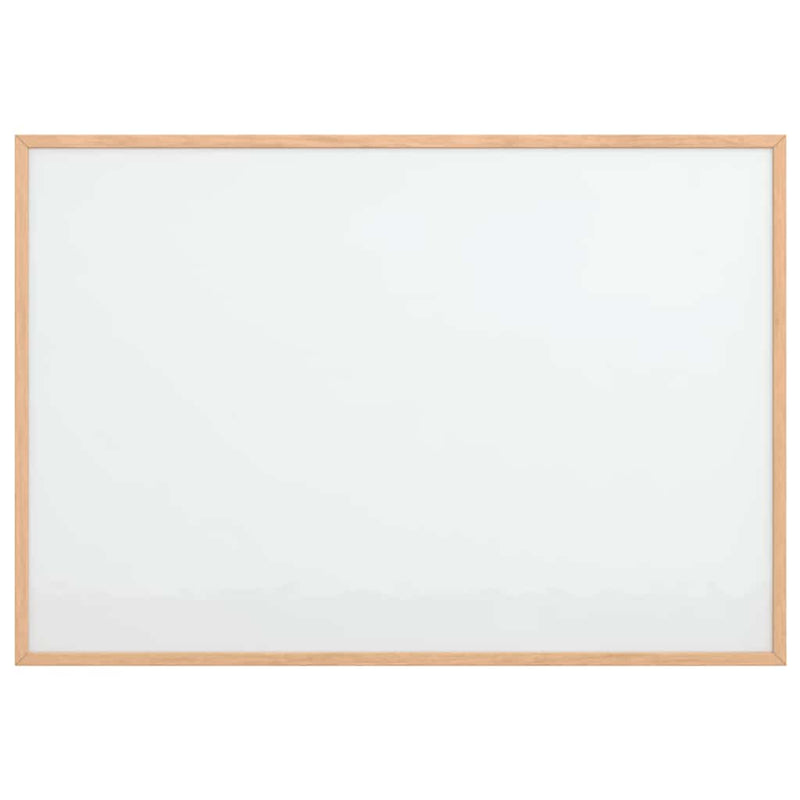 Afbeelding laden in galerijviewer, Vidaxl magnetisch whiteboard met massief grenenhouten frame 80x55 cm
