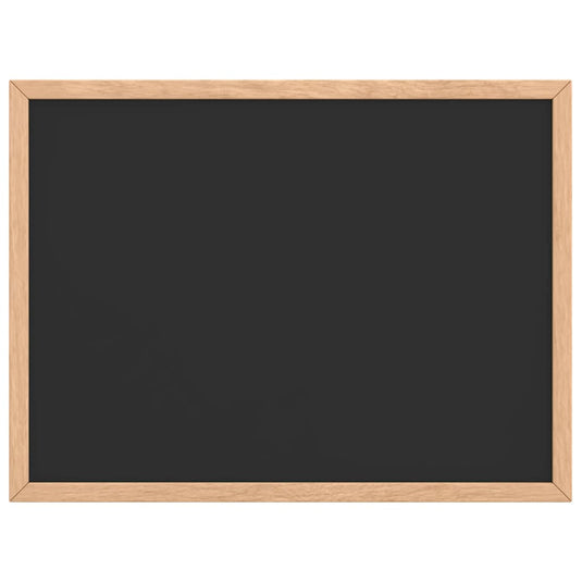 Vidaxl krijtbord met massief grenenhouten frame 40x30 cm zwart