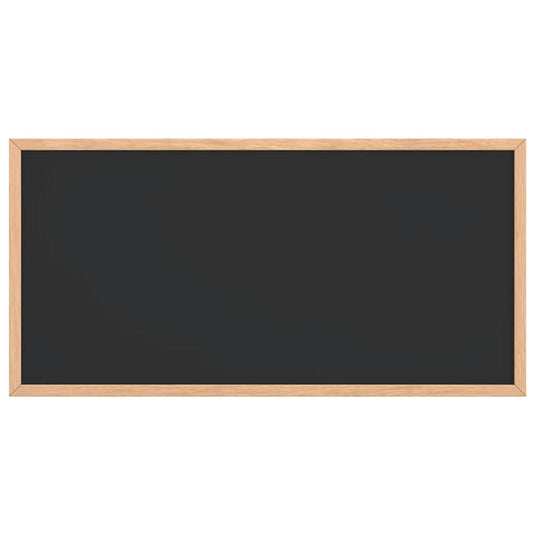 Vidaxl krijtbord met massief grenenhouten frame zwart 60x30 cm