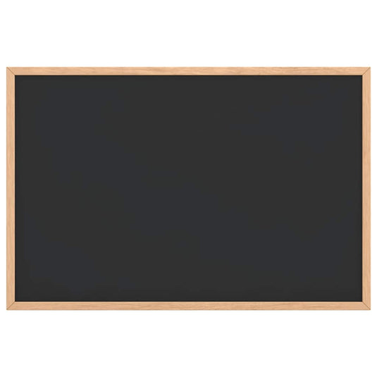 Vidaxl krijtbord met massief grenenhouten frame zwart 60x40 cm