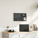 Vidaxl krijtbord met massief grenenhouten frame zwart 60x40 cm