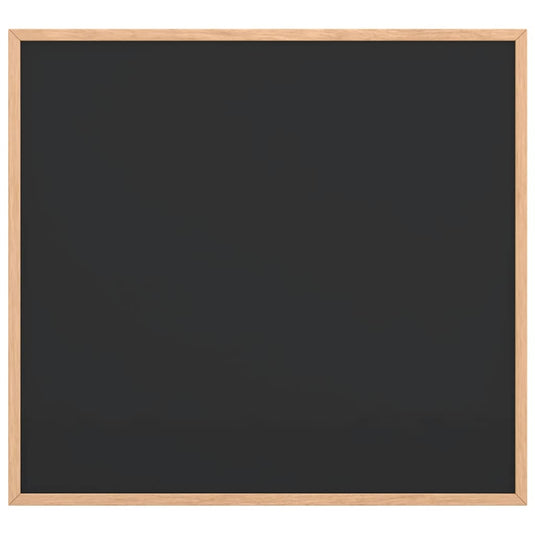 Vidaxl krijtbord met massief grenenhouten frame zwart 60x55 cm