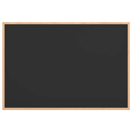 Vidaxl krijtbord met massief grenenhouten frame zwart 80x55 cm