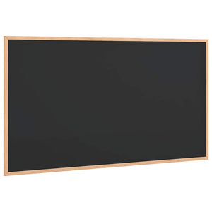 Vidaxl krijtbord met massief grenenhouten frame zwart 100x55 cm