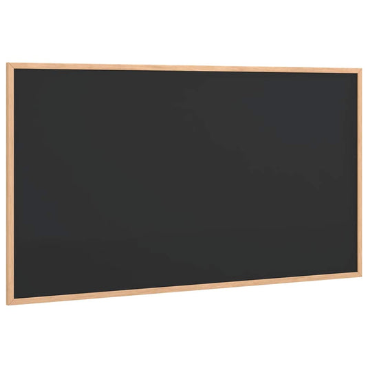 Vidaxl krijtbord met massief grenenhouten frame zwart 100x55 cm