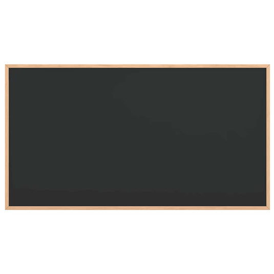 Vidaxl krijtbord met massief grenenhouten frame zwart 100x55 cm