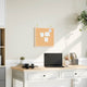 Vidaxl kurkbord met massief grenenhouten frame 40x40 cm