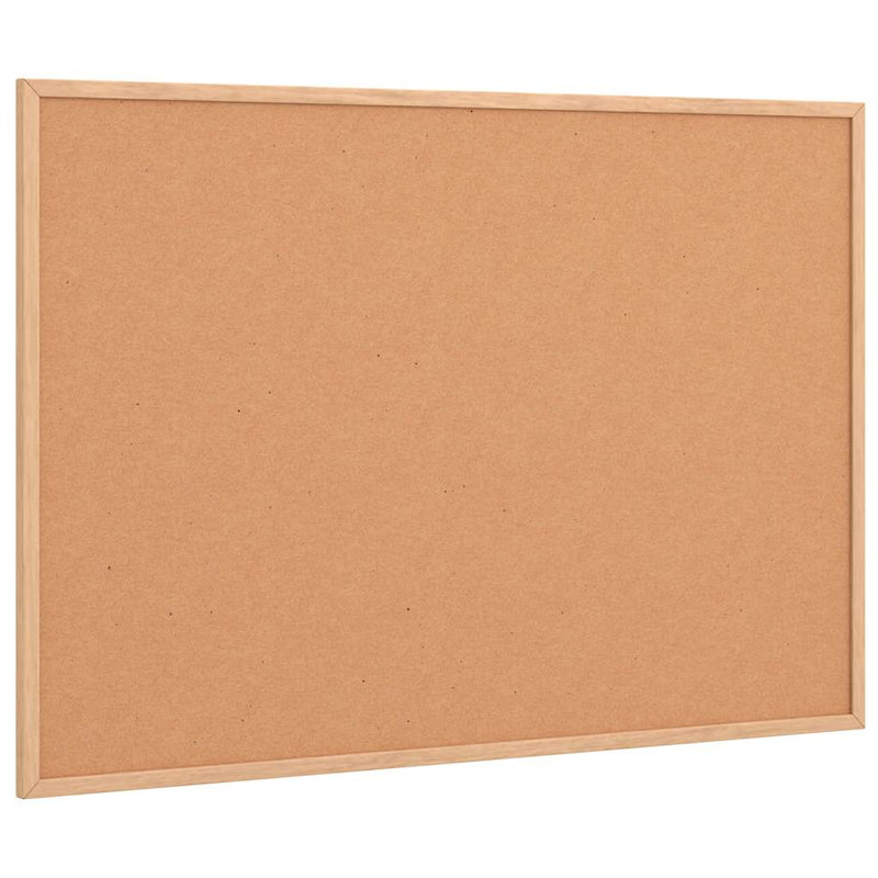 Afbeelding laden in galerijviewer, Vidaxl kurkbord met massief grenenhouten frame 80x55 cm
