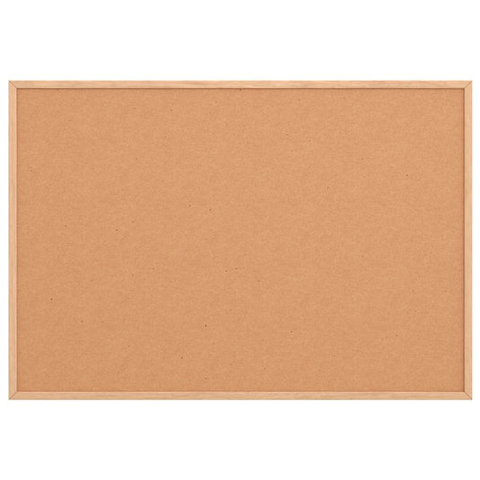 Vidaxl kurkbord met massief grenenhouten frame 80x55 cm